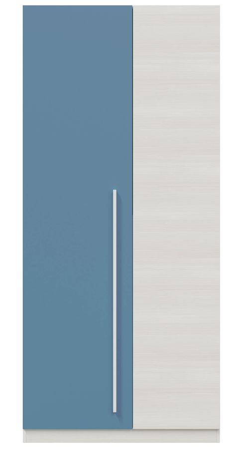 Armario 2 puertas blanco azul